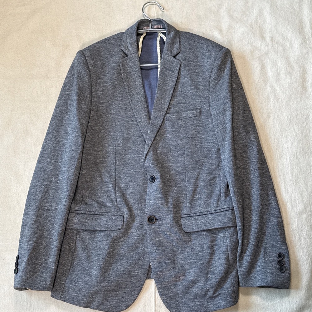 Alan Solly Sport Wimbledon De Constructed Blazer Gray Sz 38 Old Money